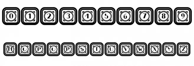 Retrospective Capitals 2 Regular Font OTHER CHARS