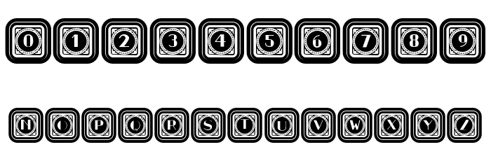 Retrospective Capitals 3 Regular Font OTHER CHARS