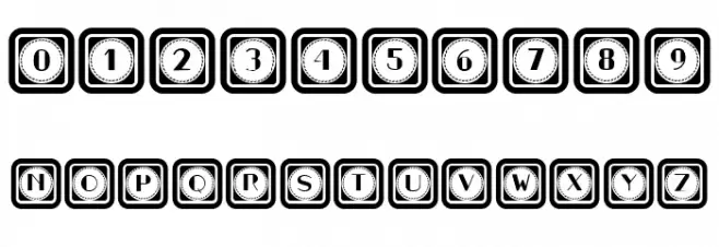 Retrospective Capitals 4 Regular Font OTHER CHARS