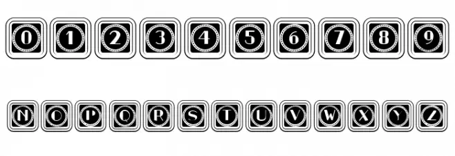 Retrospective Capitals 6 Regular Font OTHER CHARS