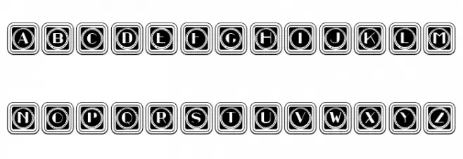Retrospective Capitals 6 Regular Schriftart Groß
