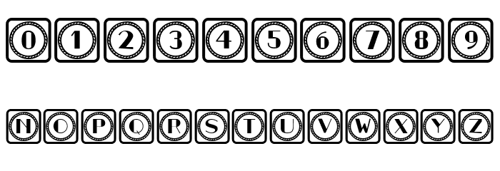 Retrospective Capitals 8 Regular Font OTHER CHARS