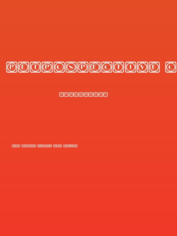 Retrospective Capitals 8 Regular Poster