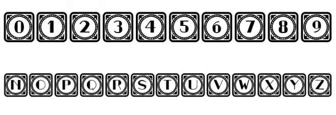 Retrospective Capitals 9 Regular Font OTHER CHARS