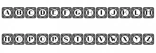 Retrospective Capitals 9 Regular Schriftart Groß