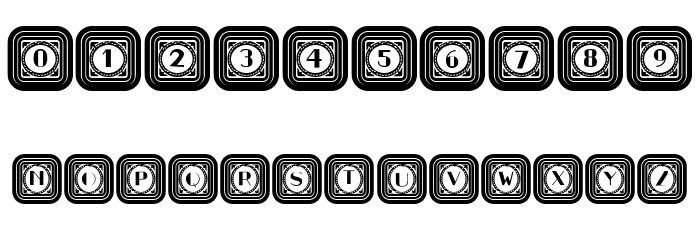 Retrospective Capitals Regular Font OTHER CHARS