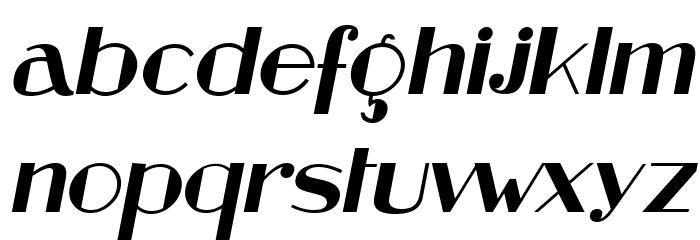 Retrospective Italic Font LOWERCASE