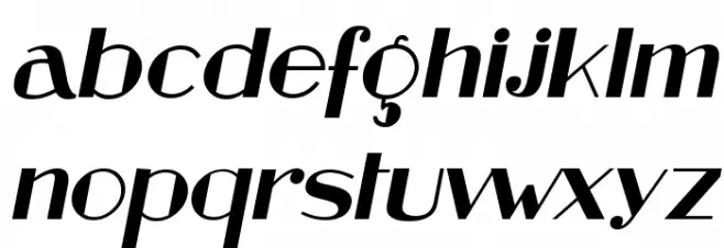 Retrospective Italic फ़ॉन्ट लोअरकेस