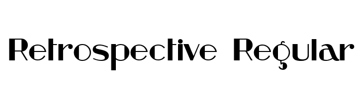 Retrospective Regular  font caratteri gratis