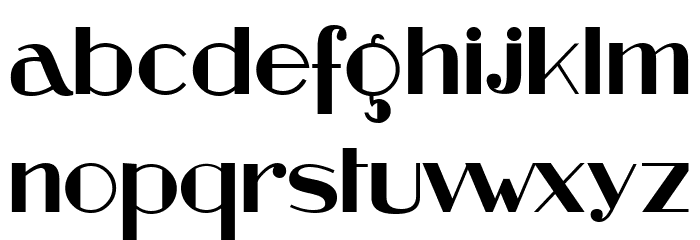 Retrospective Regular Font LOWERCASE