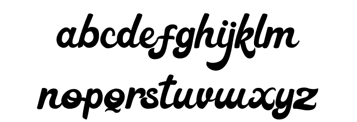 Retrovert Font LOWERCASE
