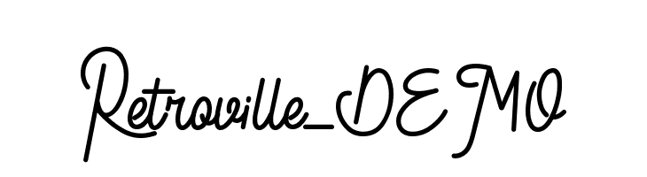 Retroville_DEMO  नि: शुल्क फ़ॉन्ट्स डाउनलोड
