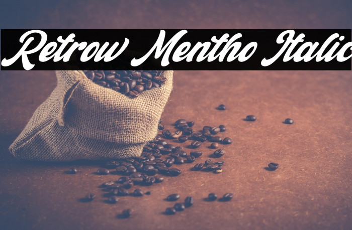 Retrow Mentho Italic Example 2