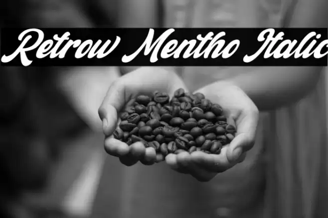 Retrow Mentho Italic Font examples