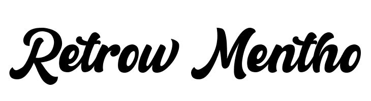 Retrow Mentho  Frei Schriftart Herunterladen