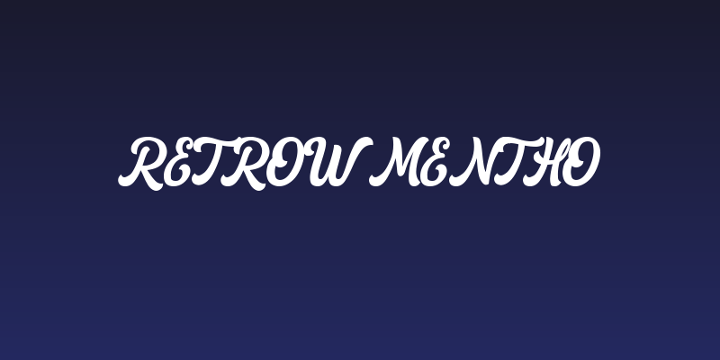 Retrow Mentho Social Header