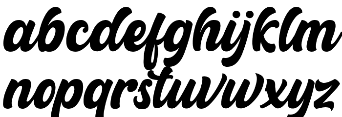 Retrow Mentho Font LOWERCASE