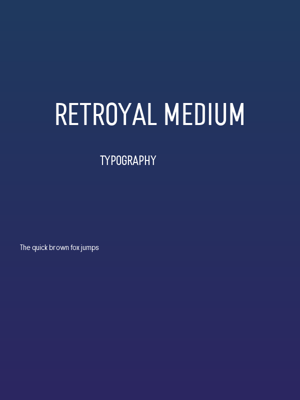 Retroyal Medium Poster