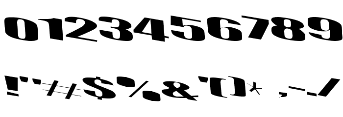 Retsyn Dilated Font OTHER CHARS