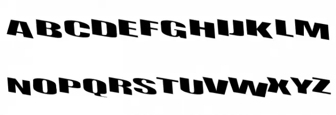 Retsyn Dilated 字体 大写