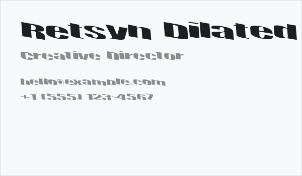 Retsyn Dilated Business Card