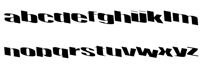 Retsyn Dilated Font LOWERCASE