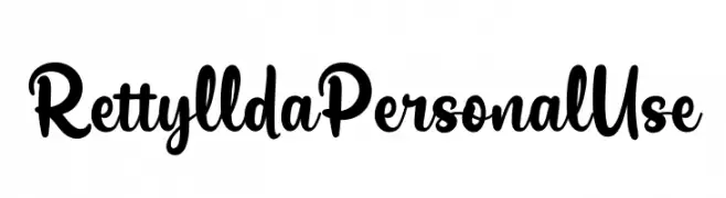 Rettyllda Personal Use  baixar fontes gratis