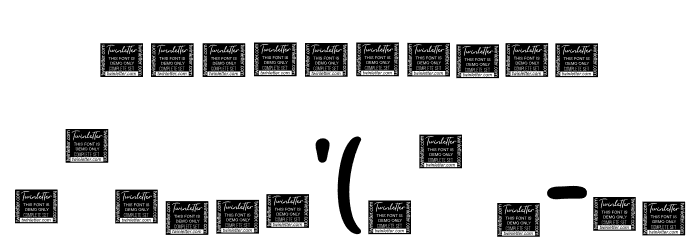 Rettyllda Personal Use Font OTHER CHARS