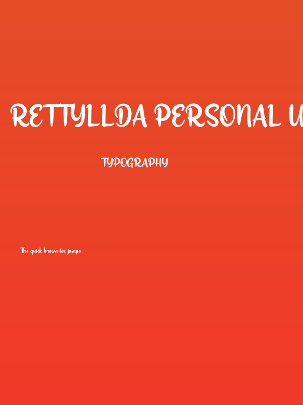 Rettyllda Personal Use Poster