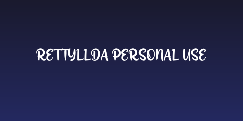 Rettyllda Personal Use Social Header