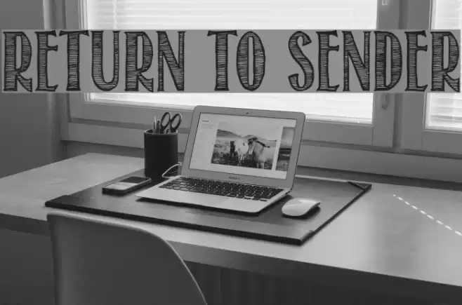 Return To Sender Font examples