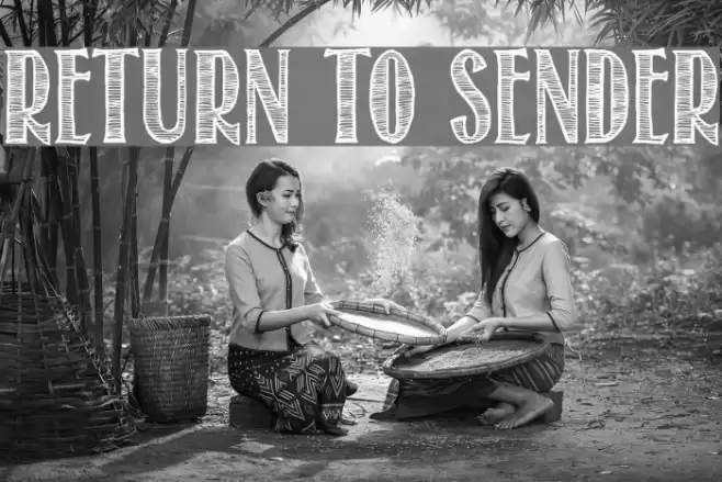 Return To Sender Font examples