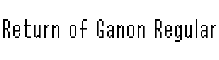 Return of Ganon Regular Font