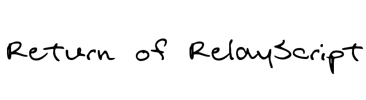 Return of RelayScript  les polices de caractères gratuit tlcharger