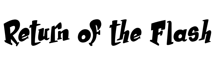 Return of the Flash  baixar fontes gratis
