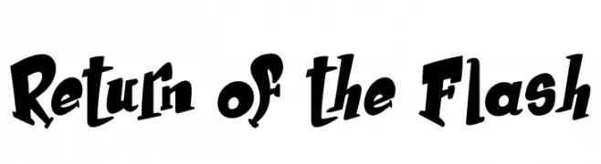 Return of the Flash  Fuentes Gratis Descargar