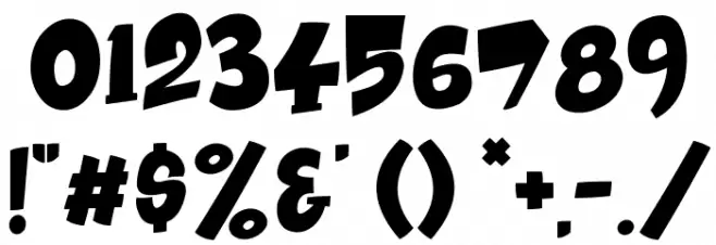 Return of the Flash Font OTHER CHARS