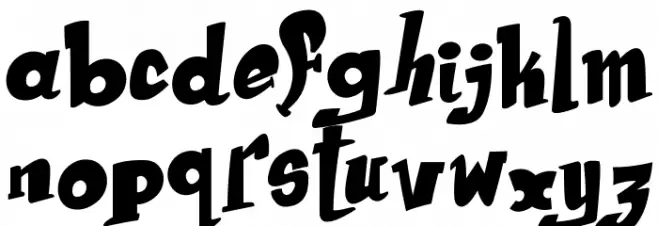 Return of the Flash 字体 小写