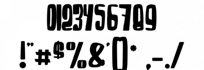 Return of the Gunfighter Font OTHER CHARS
