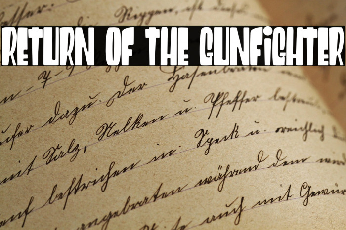 Return of the Gunfighter Example 1