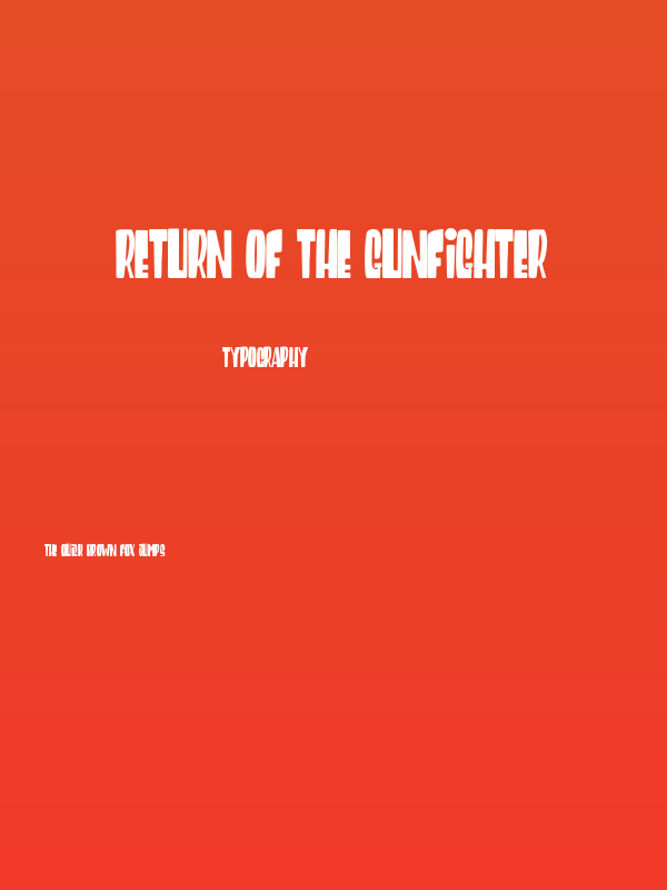 Return of the Gunfighter Poster