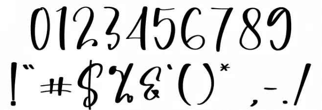 Return Font OTHER CHARS