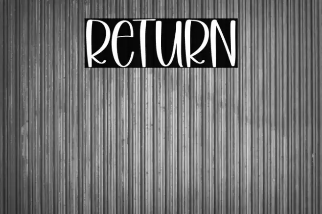 Return Font examples