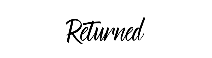 Returned  Frei Schriftart Herunterladen