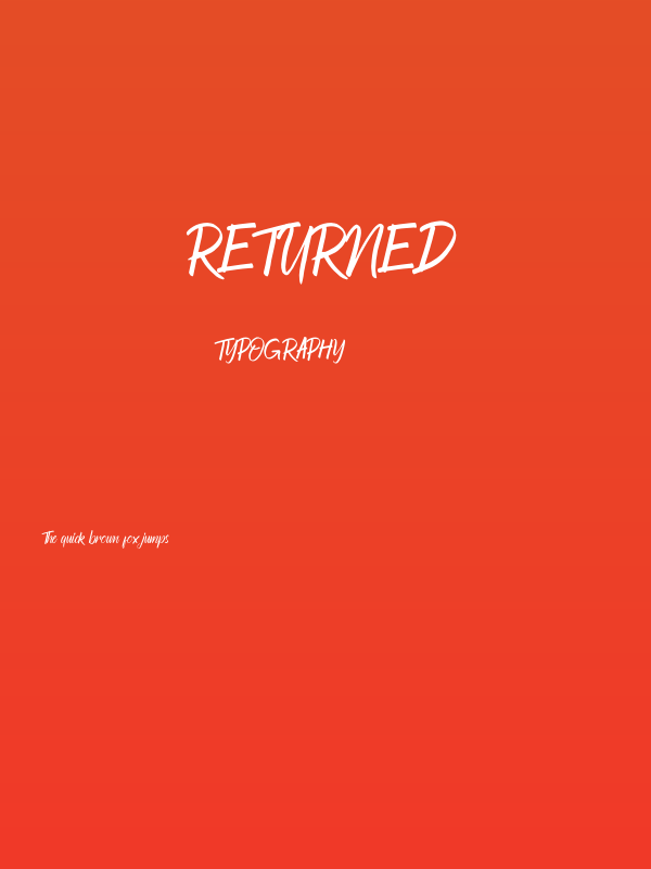 Returned Poster