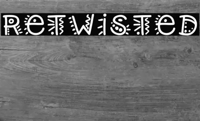 Retwisted Font examples