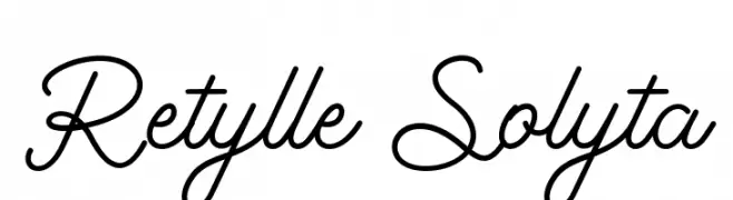 Retylle Solyta  フリーフォントのダウンロード