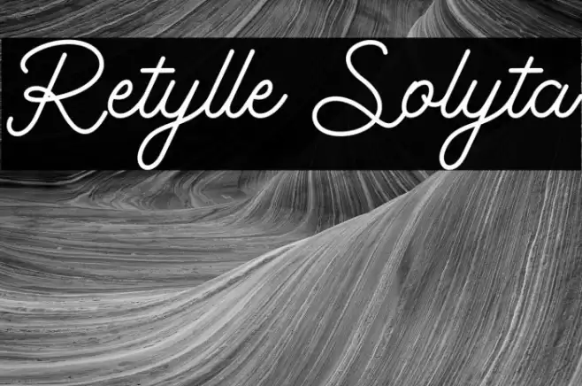 Retylle Solyta Font examples