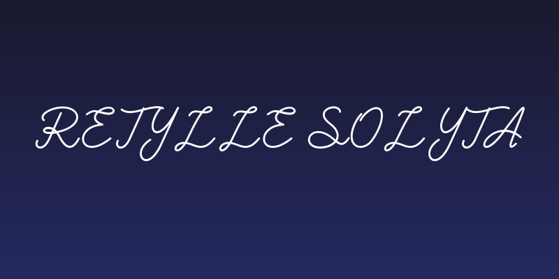 Retylle Solyta Social Header
