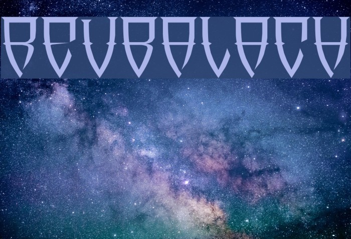 Reubalach Font examples